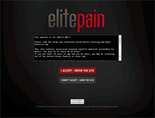 Tablet Screenshot of elitepain.com